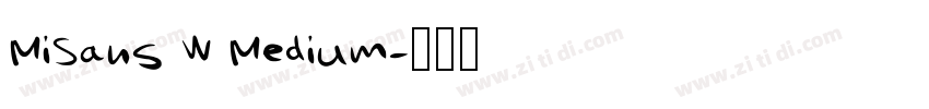 MiSans W Medium字体转换